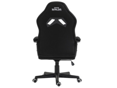 Cadeira Gamer Ninja Minato, Reclinável, Preta e Branca