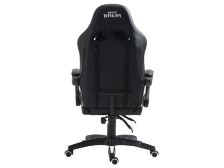 Cadeira Gamer Ninja Genin, Tecido, Preta e Branca