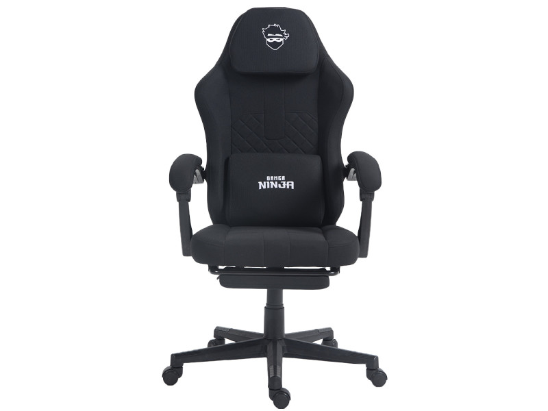 Cadeira Gamer Ninja Jiraya, Preto e Branco