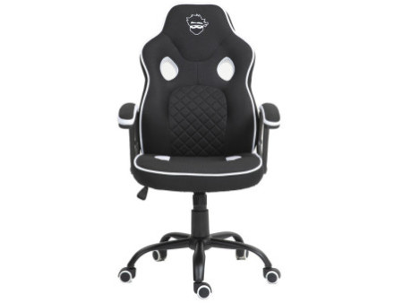 Cadeira Gamer Ninja Hiryu, Tecido, Preto e Branco, GN-CH-HRN0DBWF