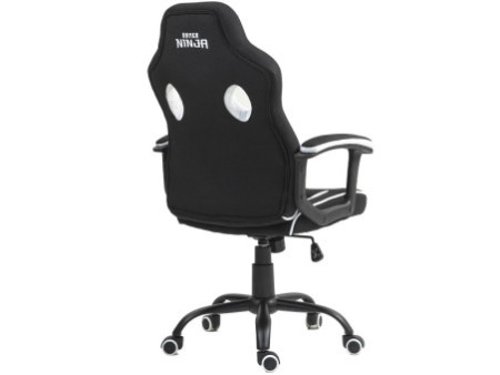 Cadeira Gamer Ninja Hiryu, Tecido, Preto e Branco, GN-CH-HRN0DBWF