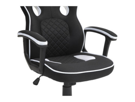 Cadeira Gamer Ninja Hiryu, Tecido, Preto e Branco, GN-CH-HRN0DBWF