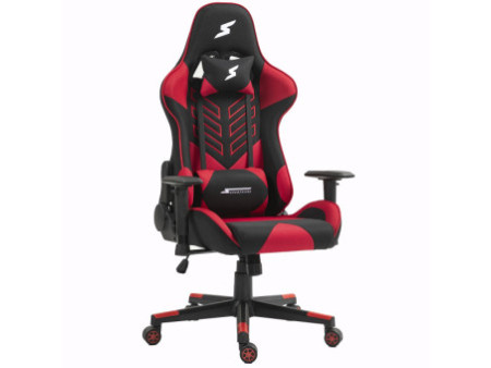 Cadeira Gamer Podcaster, Reclinável, 4D, Preta e Branca