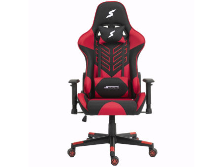 Cadeira Gamer Podcaster, Reclinável, 4D, Preta e Branca