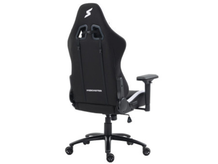 Cadeira Gamer Podcaster, Reclinável, 4D, Preta e Verde
