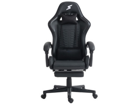 Cadeira Gamer SuperFrame Hunter, Reclinável, Tecido, Preto e Azul, GN-CH-HTR2DBBF