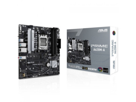 Placa Mãe Asus Prime A620M-A, Chipset A620, AMD AM5, MATX, DDR5, 90MB1F10-M0EAY0