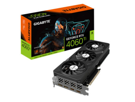 Placa de Vídeo Gigabyte NVIDIA GeForce RTX 4060 Ti Gaming OC, 8GB, GDDR6, DLSS, Ray Tracing, GV-N406TGAMING OC-8GD