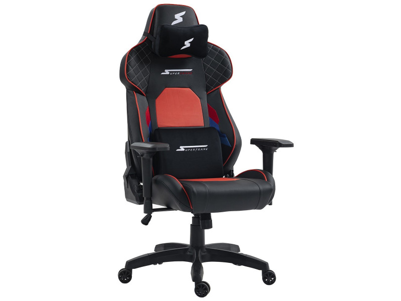 Cadeira Gamer SuperFrame Hybrid, Mesh, Altura Ajustável, Preta e Branca Cadeira Gamer SuperFrame Hybrid, Mesh, Altura Ajustável, Preta e Branca