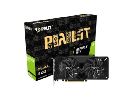Placa de Vídeo Palit NVIDIA GeForce GTX 1660 Dual, 6GB, GDDR5, 192bit, NE51660018J9-1161C