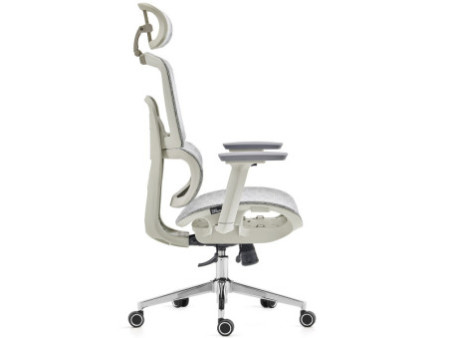 Cadeira de Escritório Dr. Office Work Pro, Ajustável, Mesh, 2D, Reclinável, Cinza, DR-CH-WKPR2DG