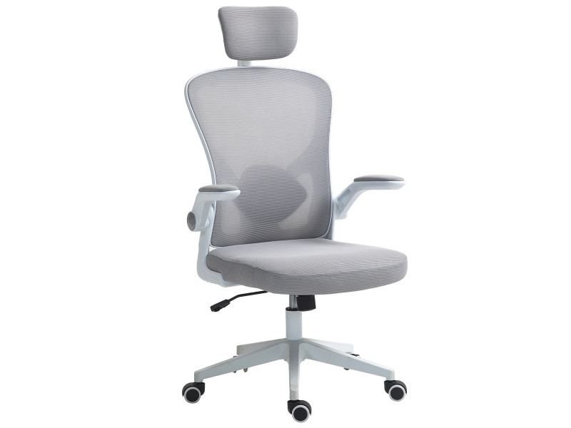 Cadeira de Escritório Dr. Office Business, Preta, Mesh, 2D com 7cm de altura ajustável, Suporta até 120kg