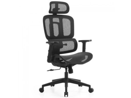 Cadeira De Escritório Dr. Office Flex, Preta, Mesh, Altura Ajustável, DR-CH-FXN0DB