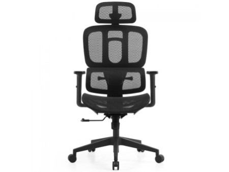 Cadeira De Escritório Dr. Office Flex, Preta, Mesh, Altura Ajustável, DR-CH-FXN0DB