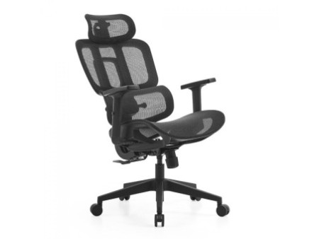 Cadeira De Escritório Dr. Office Flex, Preta, Mesh, Altura Ajustável, DR-CH-FXN0DB
