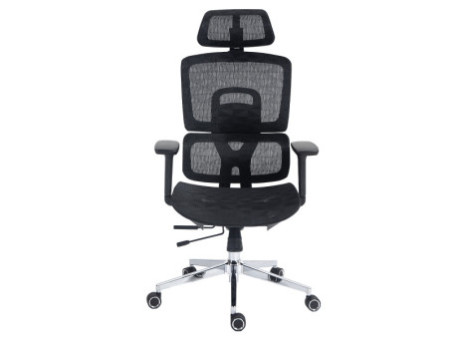 Cadeira de Escritório Dr. Office Ergo, Branco, Mesh, Altura Ajustável, DR-CH-EGR2DBWF