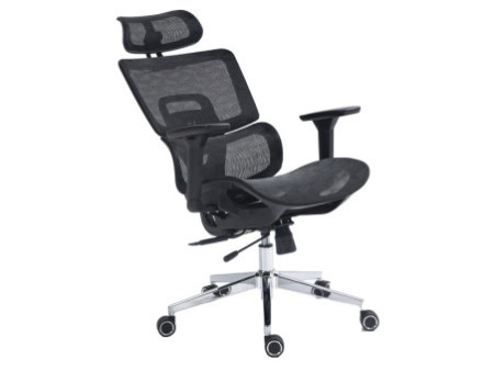Cadeira de Escritório Dr. Office Ergo, Branco, Mesh, Altura Ajustável, DR-CH-EGR2DBWF