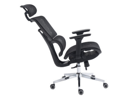 Cadeira de Escritório Dr. Office Ergo, Branco, Mesh, Altura Ajustável, DR-CH-EGR2DBWF