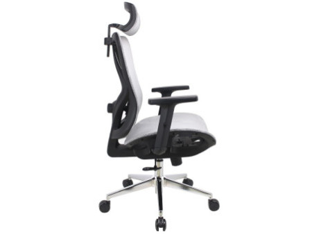 Cadeira de Escritório Dr. Office Business, Mesh, 2D, Ajustável, Suporta até 120kg, Cinza, DR-CH-BNN2DGF