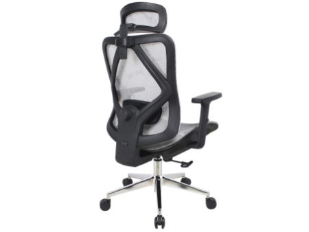 Cadeira de Escritório Dr. Office Business, Mesh, 2D, Ajustável, Suporta até 120kg, Cinza, DR-CH-BNN2DGF