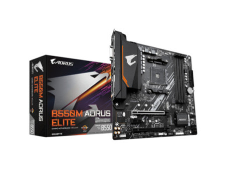 Placa Mãe Gigabyte B550M AORUS Elite, Chipset B550, AMD AM4, mATX, DDR4