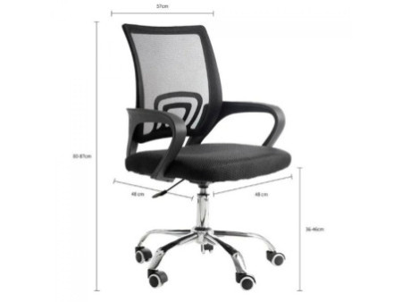 Cadeira de Escritório Dr. Office Business, Mesh, 2D, Ajustável, Suporta até 120kg, Rosa, DR-CH-BNN2DPF