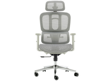 Cadeira De Escritório Dr. Office Prime, Mesh, Altura Ajustável, Cinza, DR-CH-PMN0DWF