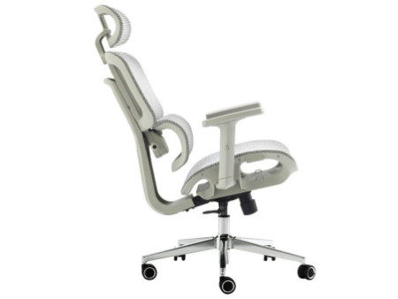 Cadeira De Escritório Dr. Office Prime, Mesh, Altura Ajustável, Cinza, DR-CH-PMN0DWF