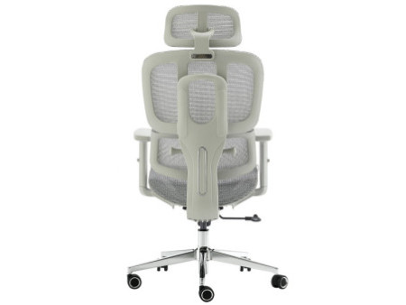 Cadeira De Escritório Dr. Office Prime, Mesh, Altura Ajustável, Cinza, DR-CH-PMN0DWF