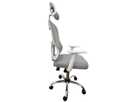 Cadeira de Escritório Dr. Office Adapt, Ajustável, Mesh, 3D, Reclinável, Branca, DR-CH-ADR4DWF