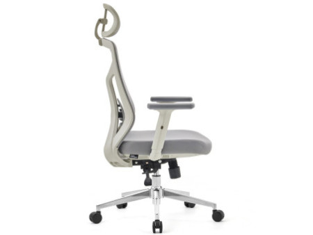 Cadeira de Escritório Dr. Office Ergo, Cinza, Mesh, Altura Ajustável, DR-CH-EGR2DBGF