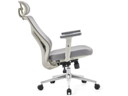 Cadeira de Escritório Dr. Office Ergo, Cinza, Mesh, Altura Ajustável, DR-CH-EGR2DBGF