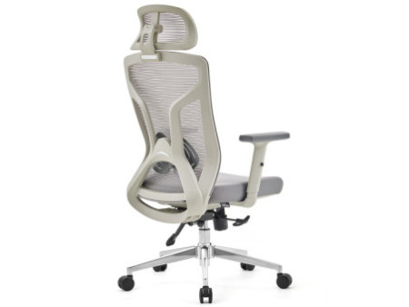 Cadeira de Escritório Dr. Office Ergo, Cinza, Mesh, Altura Ajustável, DR-CH-EGR2DBGF