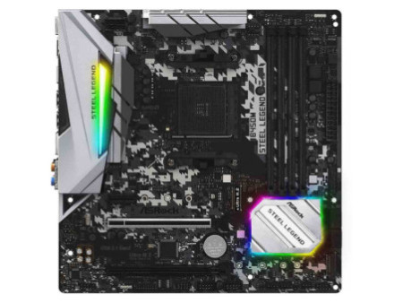 Placa Mãe ASRock B450M Steel Legend, Chipset B450, AMD AM4, mATX, DDR4