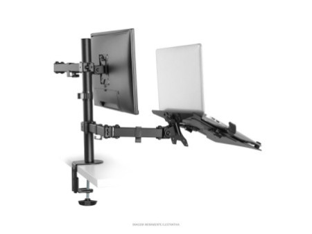 Suporte para Notebook DeepCool N80 RGB, Ajustável, Black, Com 2 Fans, DP-N222-N80RGB