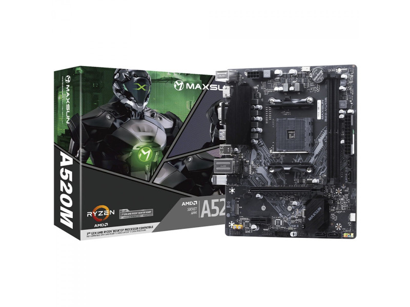 Placa Mãe MAXSUN A520M MS-Challenger, Chipset A520, AMD AM4, mATX, DDR4