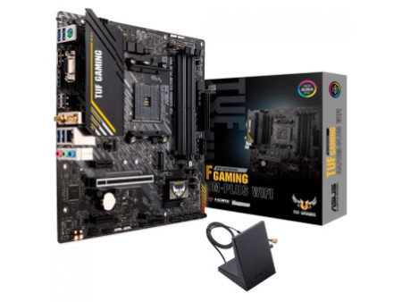 Placa Mãe Asus TUF Gaming A520M-PLUS WIFI, Chipset A520, AMD AM4, mATX, DDR4, 90MB17F0-M0EAY0