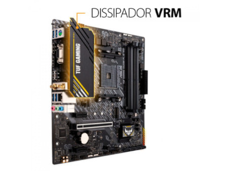 Placa Mãe Asus TUF Gaming A520M-PLUS WIFI, Chipset A520, AMD AM4, mATX, DDR4, 90MB17F0-M0EAY0