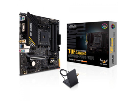 Placa Mãe Asus TUF Gaming A520M-PLUS WIFI, Chipset A520, AMD AM4, mATX, DDR4, 90MB17F0-M0EAY0