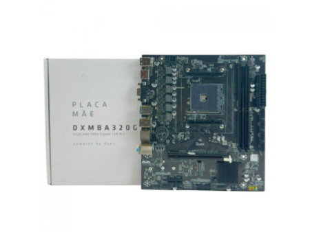 Placa Mãe Duex DXMBA320G, Chipset A320, AMD AM4, MATX, DDR4