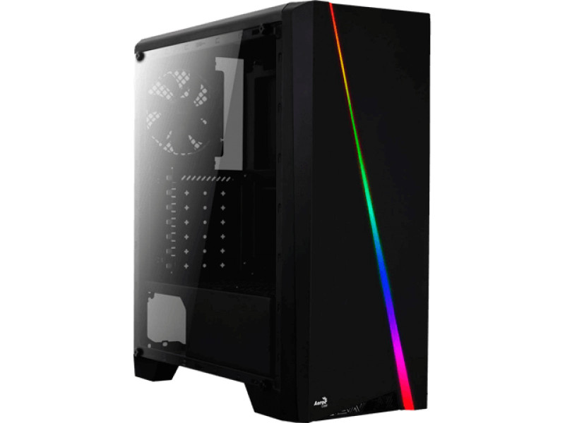Gabinete Gamer Aerocool Skribble, RGB, Mid Tower, Vidro Temperado, Black, ATX, Sem Fonte, Com 3 Fans Gabinete Gamer Aerocool Skribble, RGB, Mid Tower, Vidro Temperado, Black, ATX, Sem Fonte, Com 3 Fans