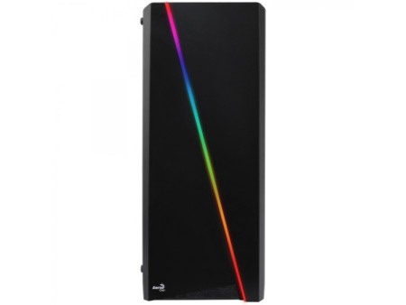 Gabinete Gamer Aerocool Skribble, RGB, Mid Tower, Vidro Temperado, Black, ATX, Sem Fonte, Com 3 Fans