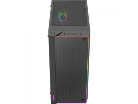 Gabinete Gamer Aerocool Aero One Mini, Mini Tower, Vidro Temperado, Black, M-ATX, Sem Fonte, Com 1 Fan, AERO ONE MINI