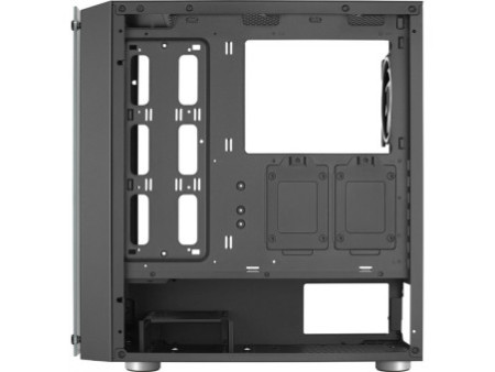 Gabinete Gamer Aerocool Aero One Mini, Mini Tower, Vidro Temperado, Black, M-ATX, Sem Fonte, Com 1 Fan, AERO ONE MINI