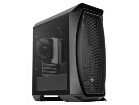 Gabinete Gamer Aerocool Aero One, Mid Tower, Vidro Temperado, Black, ATX, Sem Fonte, Com 1 Fan, AERO ONE