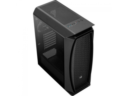 Gabinete Gamer Aerocool Ore Saturn, Mid Tower, Vidro Temperado, Black, ATX, Sem Fonte, Com 3 Fan