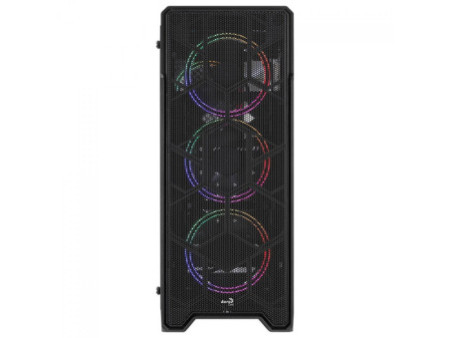 Gabinete Gamer Aerocool Dryft, Mid Tower, Vidro Temperado, Preto, Sem Fonte, Com 6 Fans ARGB