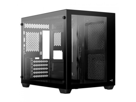 Gabinete Gamer Aerocool Aero One Mini, Mid Tower, Vidro Temperado, White, M-ATX, Sem Fonte, Com 1 Fan, AERO ONE MINI