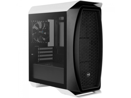Gabinete Gamer Aerocool Blade, RGB, Mid Tower, Vidro Temperado, Black, ATX, Sem Fonte, Com 4 Fans