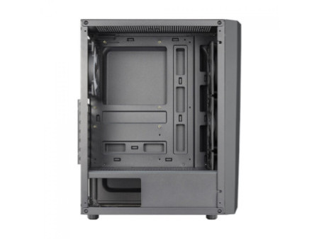 Gabinete Gamer Aerocool Streak, RGB, Mid Tower, Acrílico, Black, ATX, Sem Fonte, Com 1 Fan